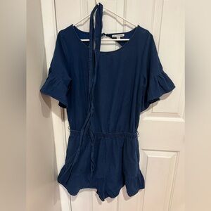 American Eagle Romper- Dark Blue 100% Cotton Size Large